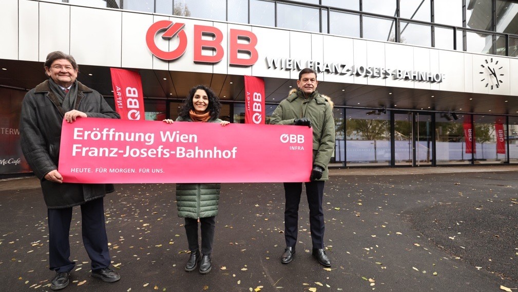 Eröffnung Wien Franz-Josefs-Bahnhof