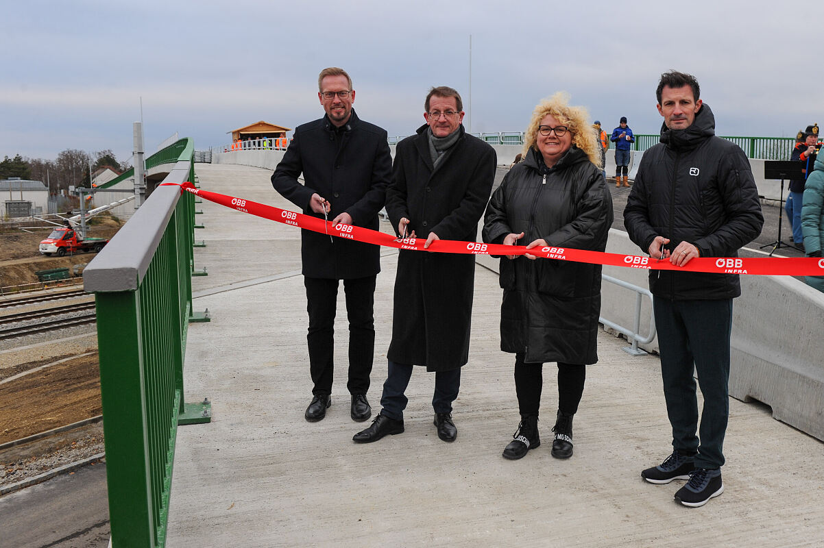 Nordbahn_Deutsch-Wagram_Verkehrsfreigabe Straßenbrücke Bockfließer-Straße (L13)