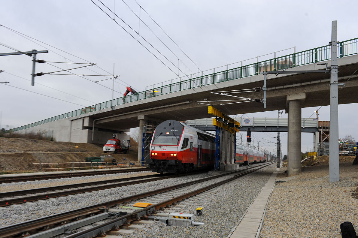 Nordbahn_Deutsch-Wagram_Verkehrsfreigabe Straßenbrücke Bockfließer-Straße (L13)