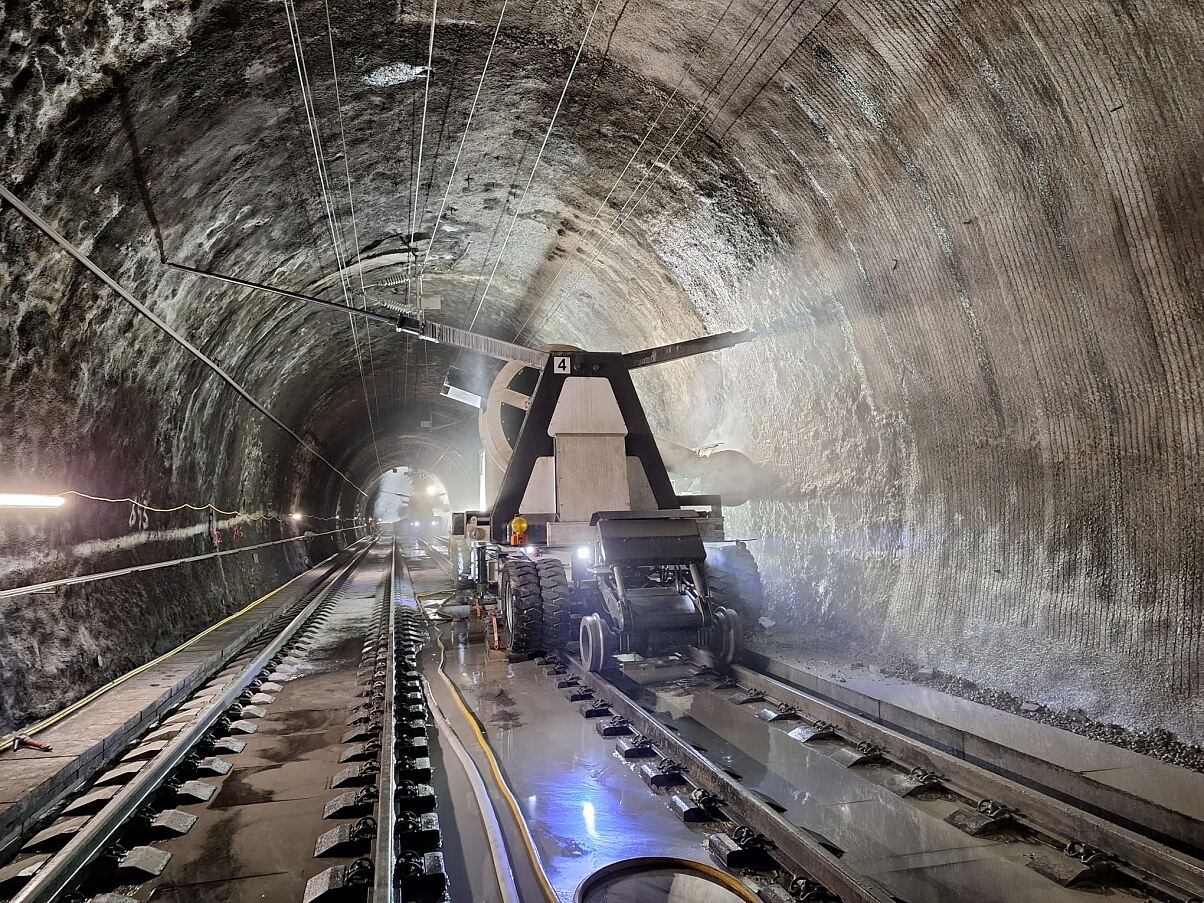 Mehrblattsäge Tauerntunnel