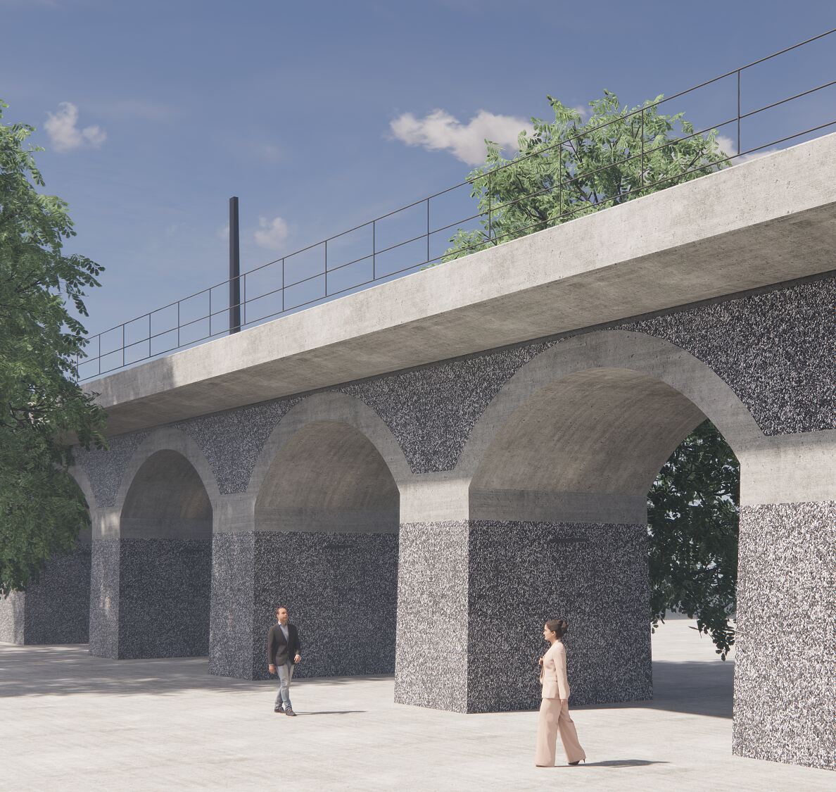 Visualisierung neue Bögen InntalviaduktKarwendelstrecke