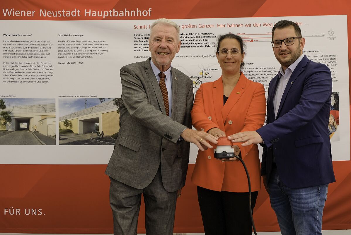 Baustart Ausbau Nordeinfahrt Hbf. Wr. Neustadt