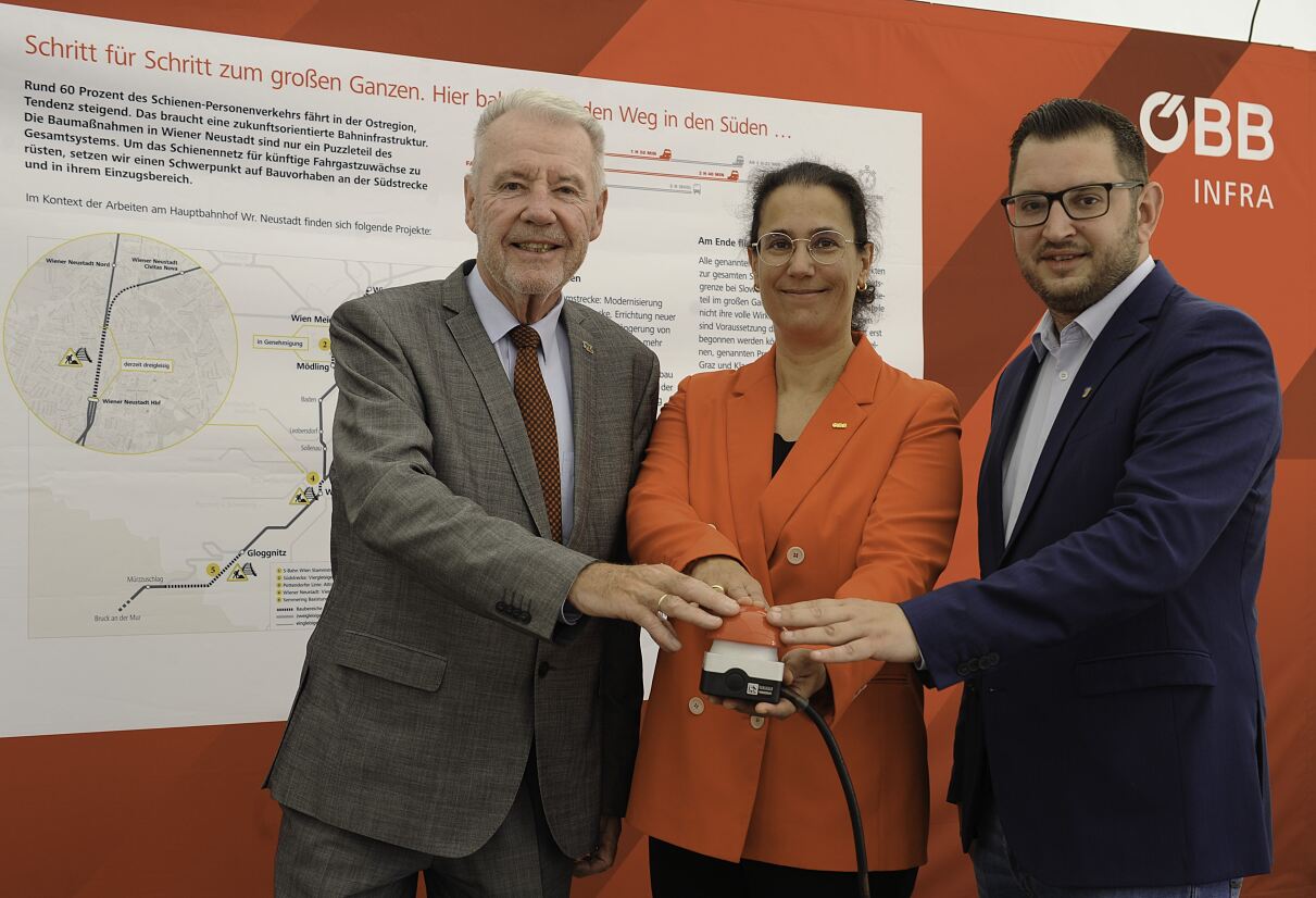 Baustart Ausbau Nordeinfahrt Hbf. Wiener Neustadt