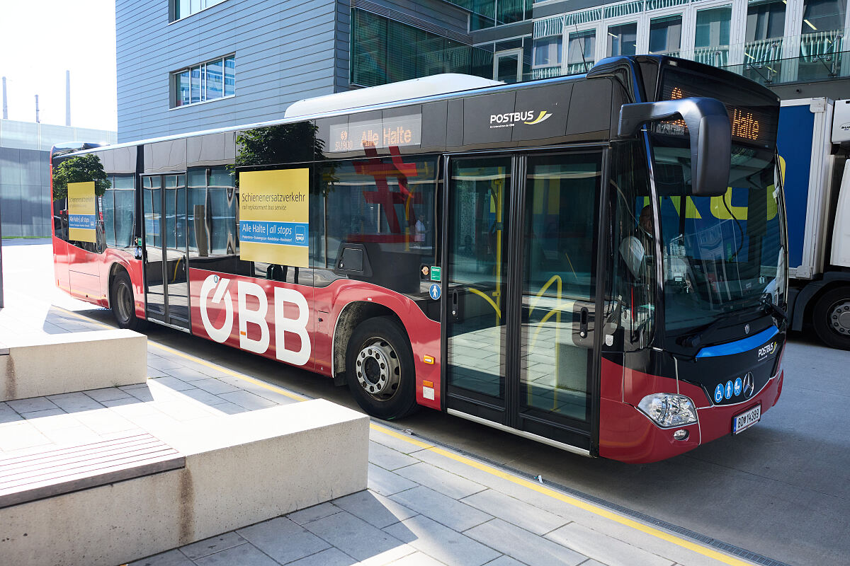 Blaue Linie Schienenersatzverkehr (© ÖBBScheiblecker)
