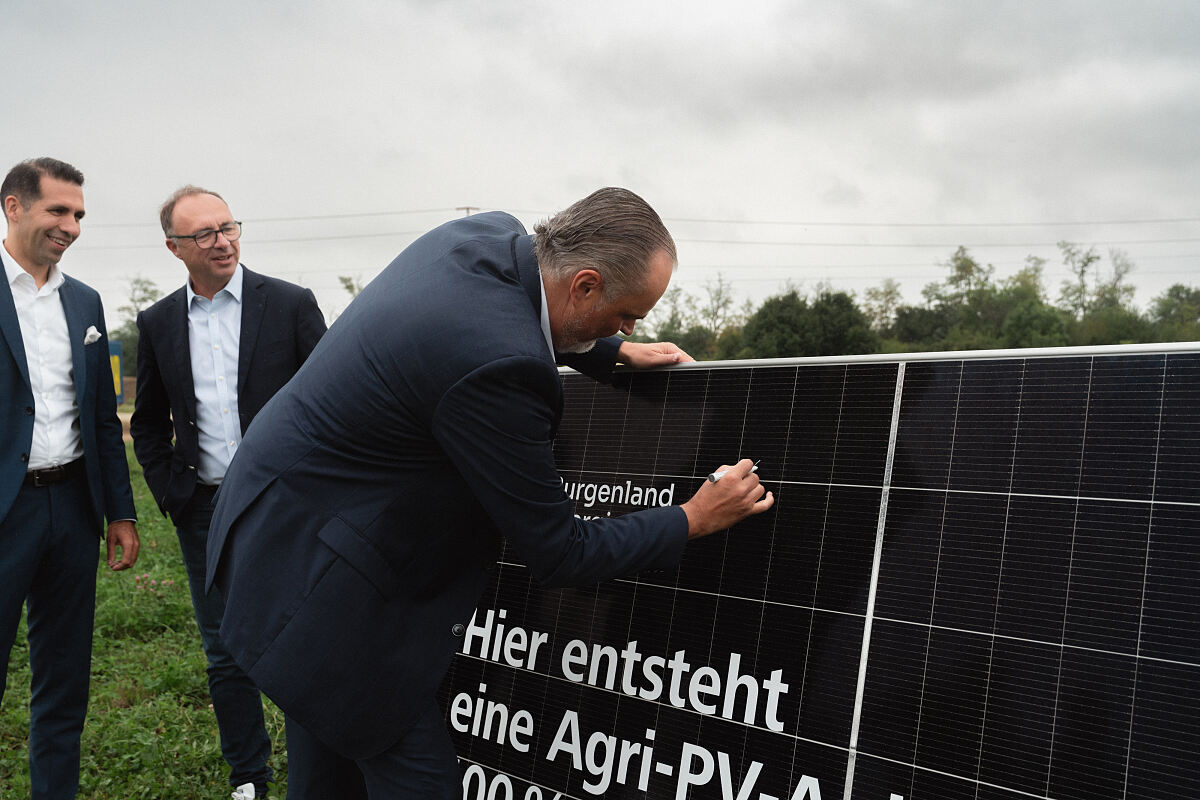 Baustart Agri-PV-Anlage Donnerskirchen