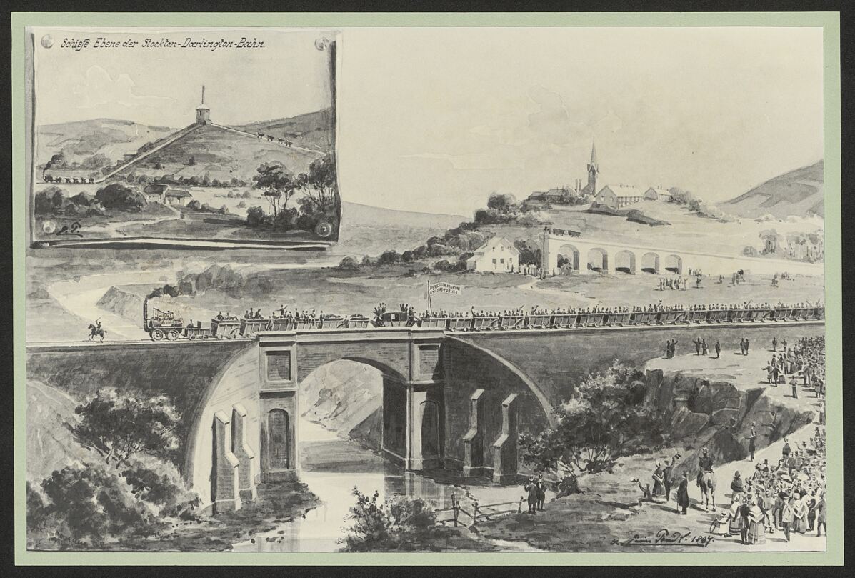 Eröffnungszug Stockton-Darlington
