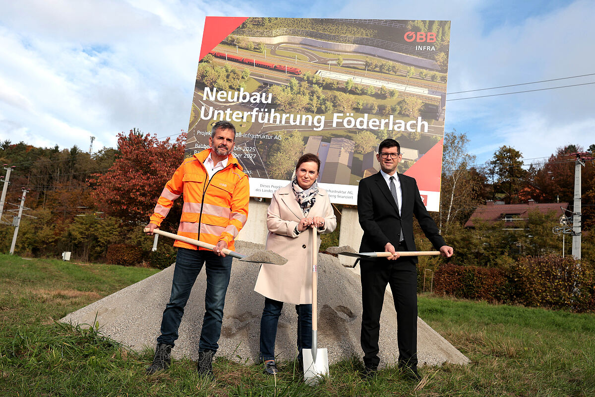 Spatenstich Unterführung Föderlach