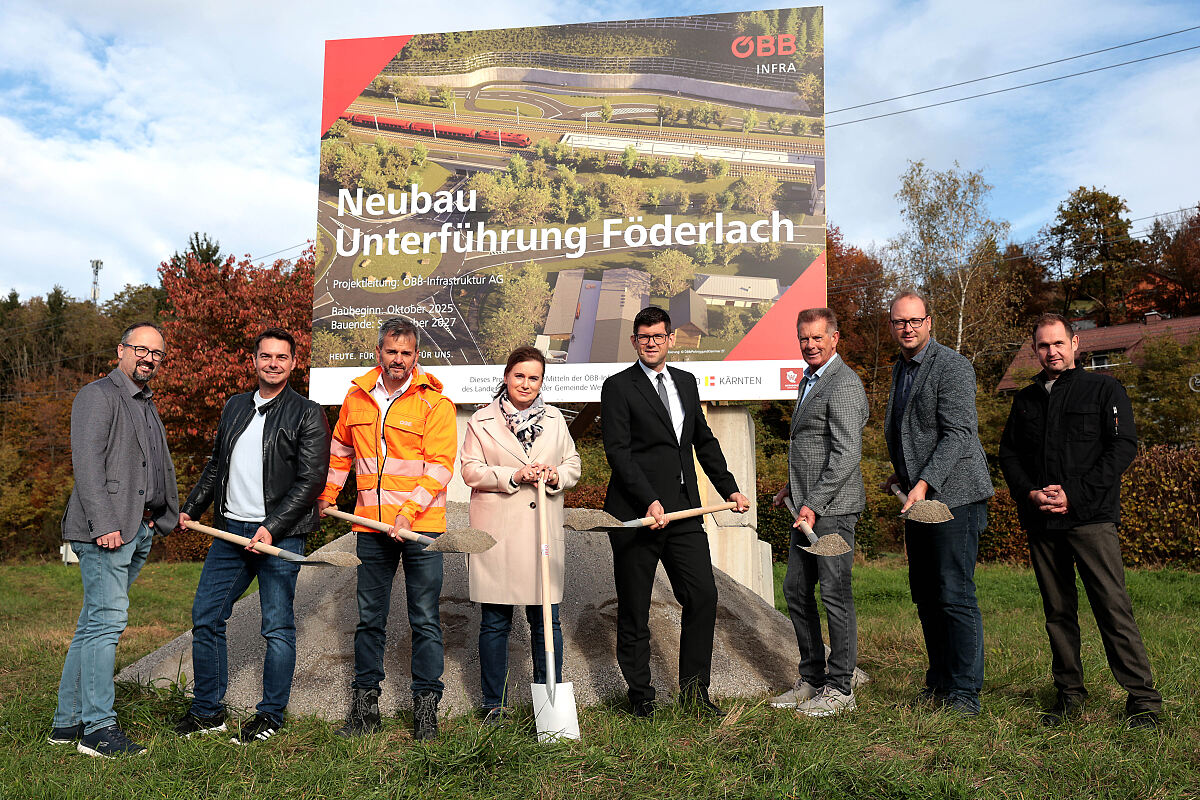 Spatenstich Unterführung Föderlach