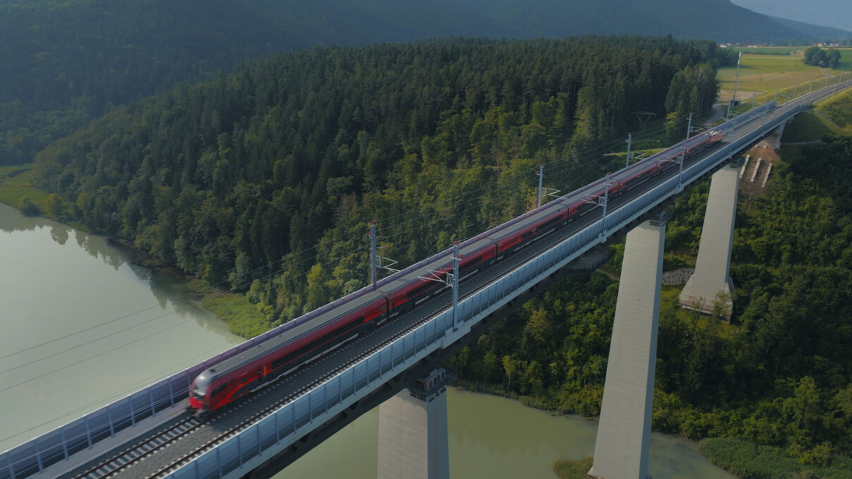 Koralmbahn vor Inbetriebnahme_Jauntalbrücke Kärnten_c_OEBB