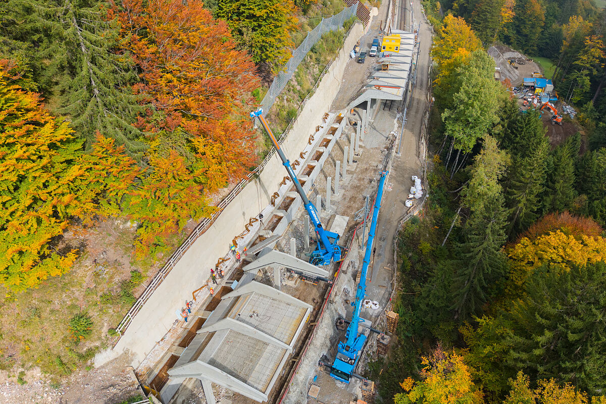 Arbeiten Arlbergstrecke