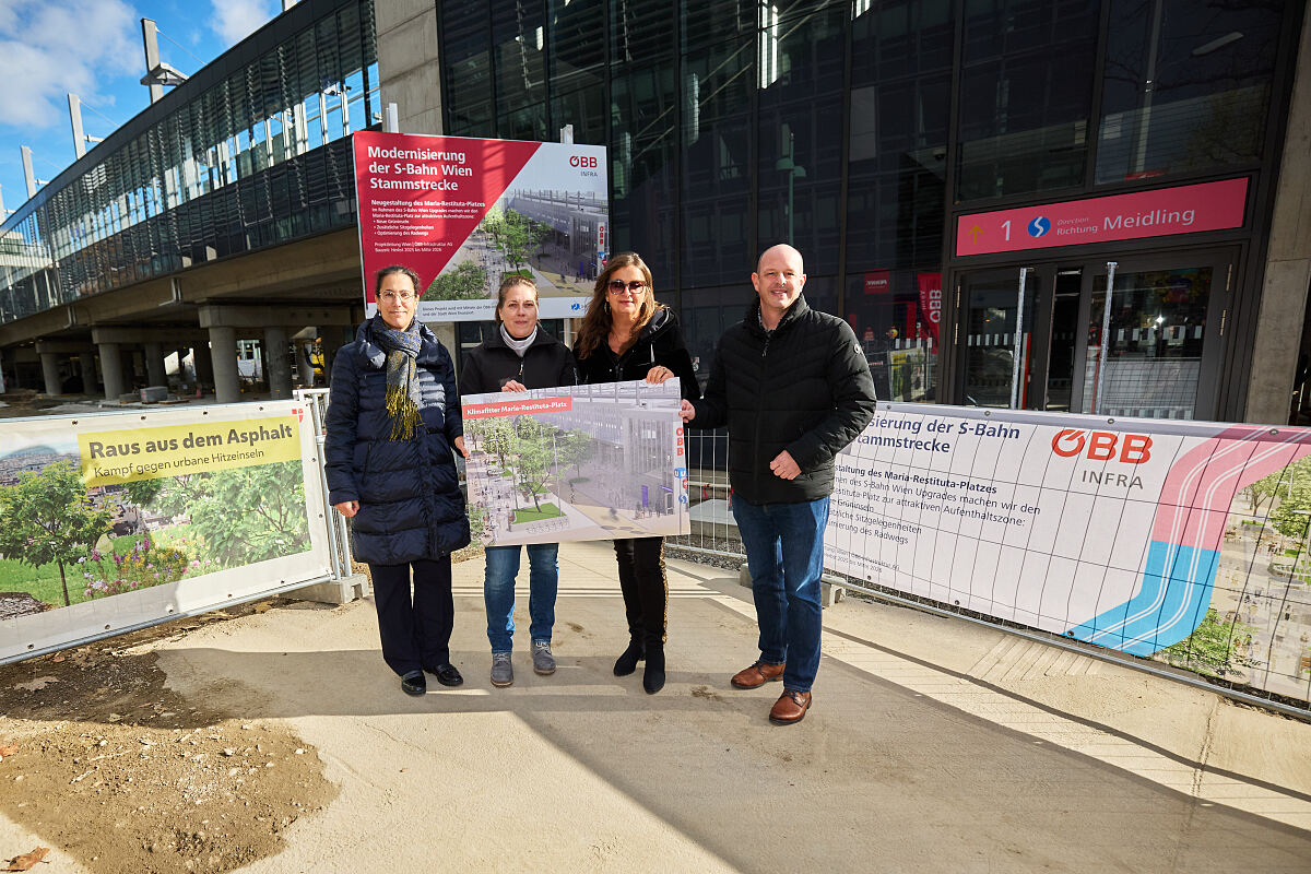 Ende 2026 ist die Modernisierung des Maria-Restituta-Platzes abgeschlossen