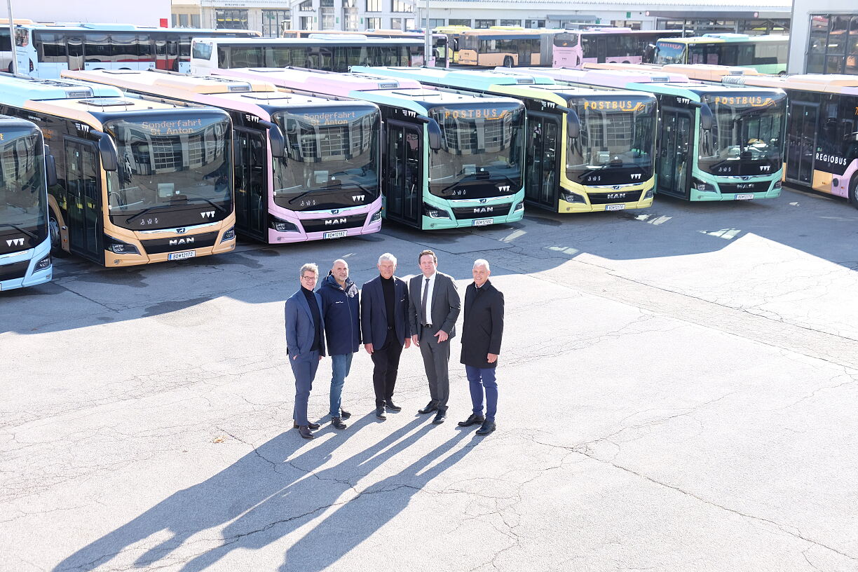 Präsentation der neuen Busflotte Regio Arlberg