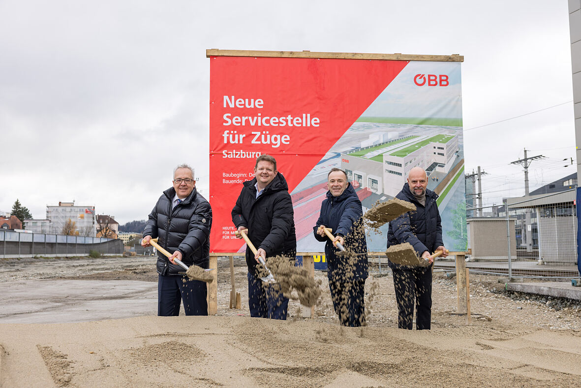 Spatenstich Servicestelle Salzburg