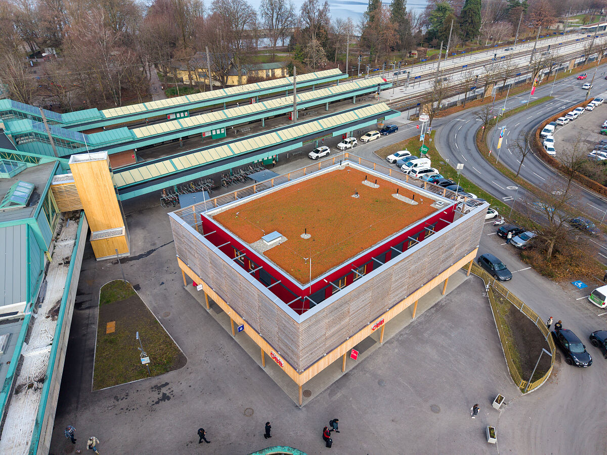 Ausweichgebäude Bahnhof Bregenz fertiggestellt