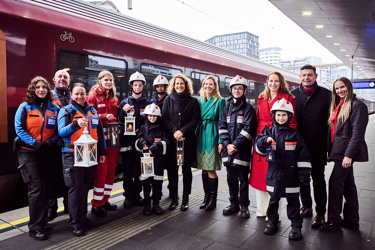 Das Friedenslicht ist heute in Wien angekommen