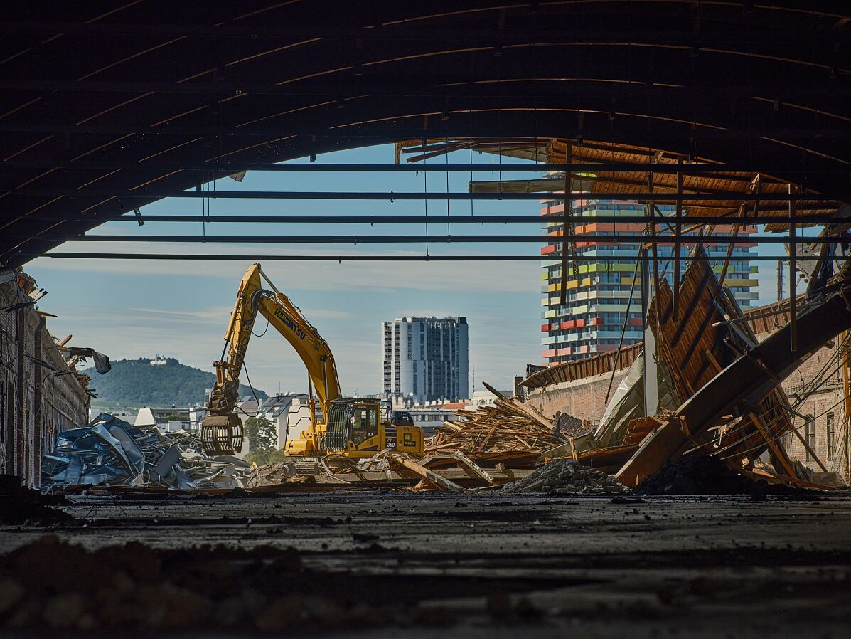 Nordwestbahnhof Abbrucharbeiten