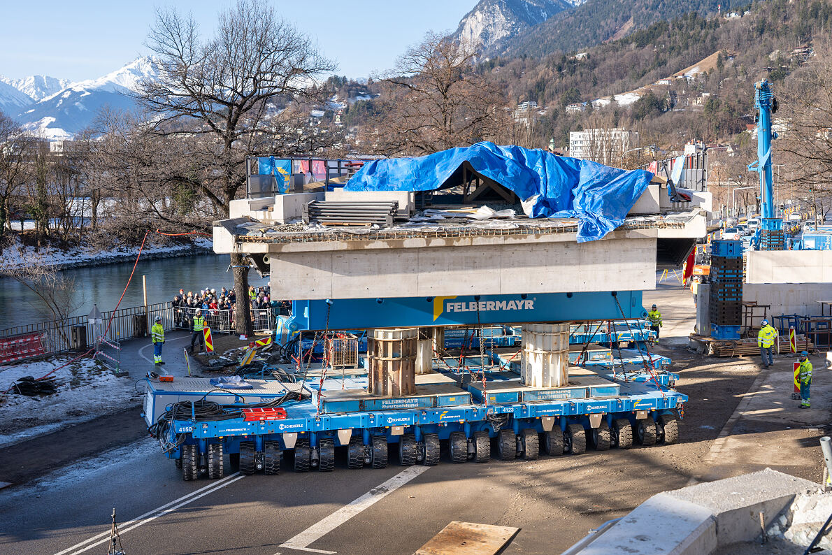 Erfolgreiches Einfahren Rauchmühlbrücke