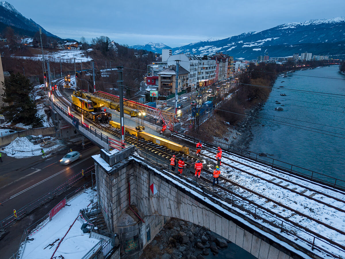 Gleisbau Rauchmühlbrücke